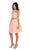 Two-Piece Ornate Jewel Textured Cocktail Dress