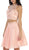 Two-Piece Ornate Jewel Textured Cocktail Dress