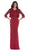 May Queen - Lace Ornate Ruched Bodice Sheath Prom Dress
