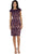 Lace Bateau Sheath Cocktail Dress