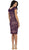 Lace Bateau Sheath Cocktail Dress