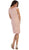 Lace Bateau Sheath Cocktail Dress