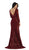 May Queen - Paneled Sheer Lace Sheath Long Evening Gown
