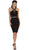 Illusion Halter Sheath Cocktail Dress