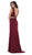 Sleeveless Embellished Low V-Back Evening Dress