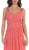 Pleated Illusion Midriff Cutout Chiffon Prom Dress