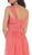 Pleated Illusion Midriff Cutout Chiffon Prom Dress