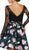 Lace and Floral Two-Piece Cocktail Dress