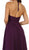 Embellished Illusion Halter A-line Evening Dress