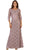May Queen - Quarter Length Sleeve Lace Evening Dress