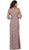May Queen - Quarter Length Sleeve Lace Evening Dress