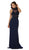 Embroidered High Sheath Prom Dress