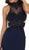 Embroidered High Sheath Prom Dress