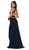 Embroidered High Sheath Prom Dress