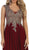 Embellished Scalloped V-neck A-line Prom Dress