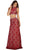 Sleeveless Two-Piece Lace Gown