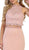 Two Piece Embellished Sheath Evening Dress