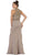 Two Piece Embellished Sheath Evening Dress