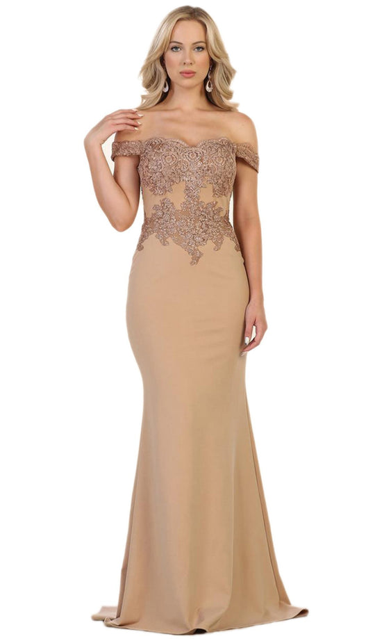 May Queen - Lace Off-Shoulder Sheath Dress