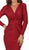 Ruched Deep V-neck Sheath Evening Dress