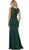 May Queen - Lace Bodice Illusion Paneled Sheath Evening Gown