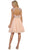 Floral Detailed Illusion Jewel A-line Cocktail Dress