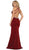 May Queen - Strappy Illusion Prom Dress with Slit