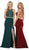 Strappy Illusion Prom Dress with Slit