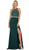 Strappy Illusion Prom Dress with Slit