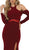 Long Sleeve Halter Sheath Prom Dress