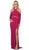 Long Sleeve Halter Sheath Prom Dress