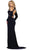 May Queen - Long Sleeve Halter Sheath Prom Dress