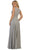 Beaded Lace Scoop Prom Dress