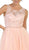 Illusion Lace A-Line Cocktail Dress