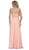 May Queen - Sleeveless Illusion Lace Evening Dress