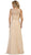 May Queen - Sleeveless Illusion Lace Evening Dress