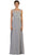 Sleeveless Illusion Lace Evening Dress