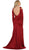May Queen - MQ1544 Long Sleeve Bateau Sheath Prom Dress