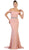 May Queen - Embellished Off-Shoulder Sheath Homecoming Dress