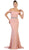 Embellished Off-Shoulder Sheath Homecoming Dress