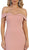 Fold over Off-Shoulder Sheath Dress