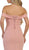 Fold over Off-Shoulder Sheath Dress