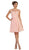 Embroidered Illusion A-Line Cocktail Dress