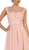 Embroidered Illusion A-Line Cocktail Dress