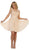 May Queen - MQ1550 Embroidered Illusion A-Line Cocktail Dress