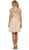 Embroidered Illusion A-Line Cocktail Dress