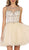 Beaded Illusion Cocktail Dress