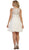 May Queen Beaded Illusion Jewel Cocktail Dress 1556 - 1 pc Blush In Size 20 Available In White