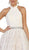 Embellished Halter Lace A-line Cocktail Dress
