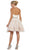 May Queen - MQ1558 Embellished Halter Lace A-line Cocktail Dress